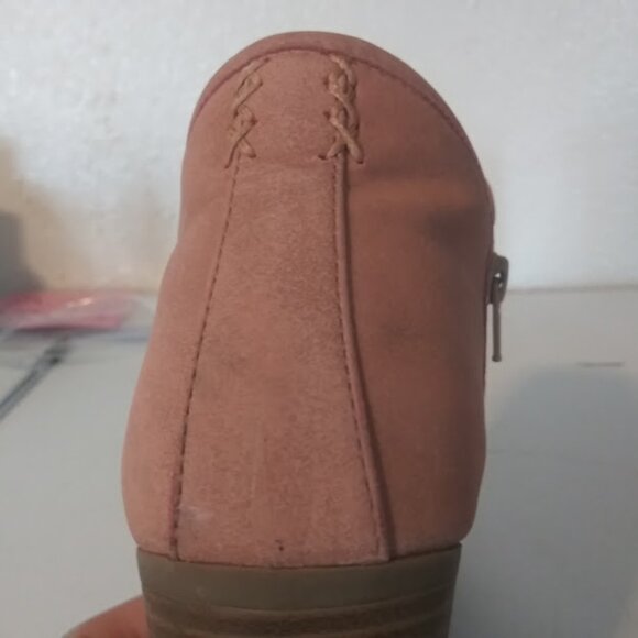 Wonder Nation women's size 5 pink faux suede ankle boots - Picture 15 of 16